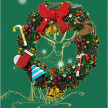 Load image into Gallery viewer, 1002PCS MOC Merry Christmas Eucalyptus Wreath Model Toy Building Block Brick Gift Kids DIY Set New Display Compatible Lego
