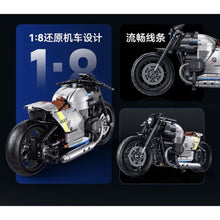 Load image into Gallery viewer, 508PCS MOC Technic Speed R18 Motorrad Motorcycle Motor Bike Model Toy Building Block Brick Gift Kids DIY Set New 1:8 Compatible Lego
