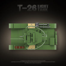 Load image into Gallery viewer, 705PCS MOC Military T-26 Light Tank Figure Model Toy Building Block Brick Gift Kids DIY Set New Compatible Lego
