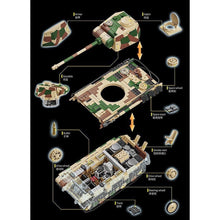 Load image into Gallery viewer, 1962PCS MOC Military Panzer Medium G Type Tank Figure Model Toy Building Block Brick Gift Kids DIY Set New 1:28 Compatible Lego
