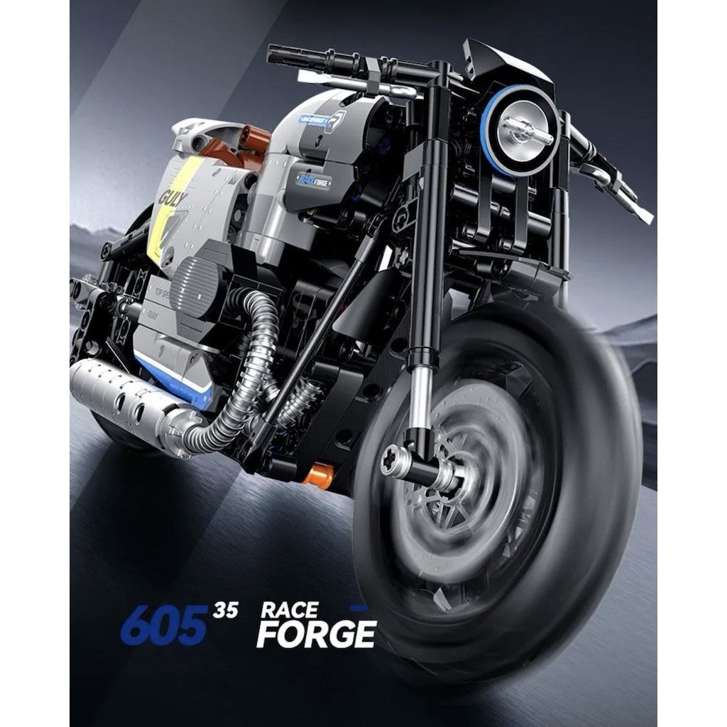 508PCS MOC Technic Speed R18 Motorrad Motorcycle Motor Bike Model Toy Building Block Brick Gift Kids DIY Set New 1:8 Compatible Lego