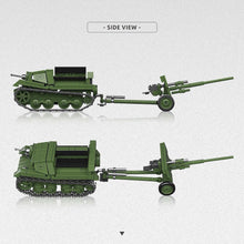 Load image into Gallery viewer, 390PCS MOC Military 57MM ZIS-2 T-20 Armored Tractor Model Toy Building Block Brick Gift Kids DIY Set New 1:35 Compatible Lego
