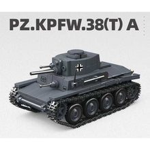 Load image into Gallery viewer, 414PCS MOC Military PZ.KPFW.38T-A Light Tank Model Toy Building Block Brick Gift Kids DIY Set New 1:35 Compatible Lego
