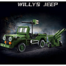 Load image into Gallery viewer, 457PCS MOC Military Willys Jeep Car Figure Model Toy Building Block Brick Gift Kids DIY Set New Compatible Lego
