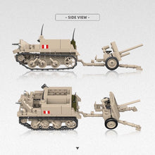 Load image into Gallery viewer, 389PCS MOC Military Bren Carrier Ordnance QF 2-Pounder Model Toy Building Block Brick Gift Kids DIY Set New 1:35 Compatible Lego
