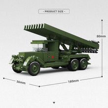 Load image into Gallery viewer, 324PCS MOC Military ZIS-6 BM-13 KATYUSHA Rocket Artillery Model Toy Building Block Brick Gift Kids DIY Set New 1:35 Compatible Lego
