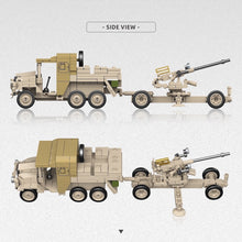 Load image into Gallery viewer, 402PCS MOC Military BOFORS 40MM L/60 Antiaircraft MORRIS CDSW 6X4 Artillery Tractor Model Toy Building Block Brick Gift Kids DIY Set New 1:35 Compatible Lego

