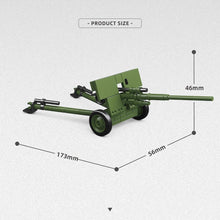 Load image into Gallery viewer, 390PCS MOC Military 57MM ZIS-2 T-20 Armored Tractor Model Toy Building Block Brick Gift Kids DIY Set New 1:35 Compatible Lego
