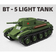 Load image into Gallery viewer, 392PCS BT-5 Light Tank Model Toy Building Block Brick Gift Kids DIY Set New 1:35 Compatible Lego
