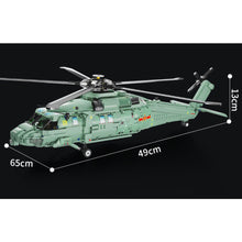 Load image into Gallery viewer, 1834PCS MOC Military Harbin Z-20 Transport Helicopter Model Toy Building Block Brick Gift Kids DIY Set New Compatible Lego
