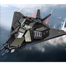 Load image into Gallery viewer, 1375PCS MOC Military F-117A  Attack Aircraft Fighter Nighthawk Model Toy Building Block Brick Gift Kids DIY Set New Stand Compatible Lego

