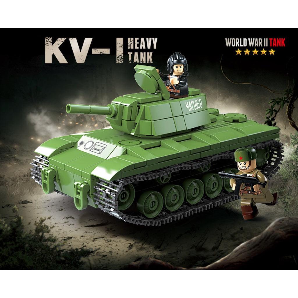 461PCS MOC Military KV-1 Heavy Tank Figure Model Toy Building Block Brick Gift Kids DIY Set New Compatible Lego