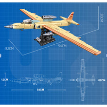 Load image into Gallery viewer, 1363PCS MOC Military U-2 Dragon Lady Reconnaissance Airplane Model Toy Building Block Brick Gift Kids DIY Set New Compatible Lego
