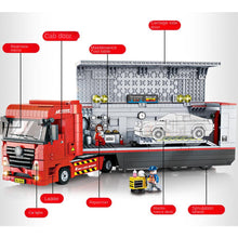 Load image into Gallery viewer, 1258PCS MOC Technic Mechanic Racing Team Repair Truck Figure Model Toy Building Block Brick Gift Kids DIY Set New Compatible Lego
