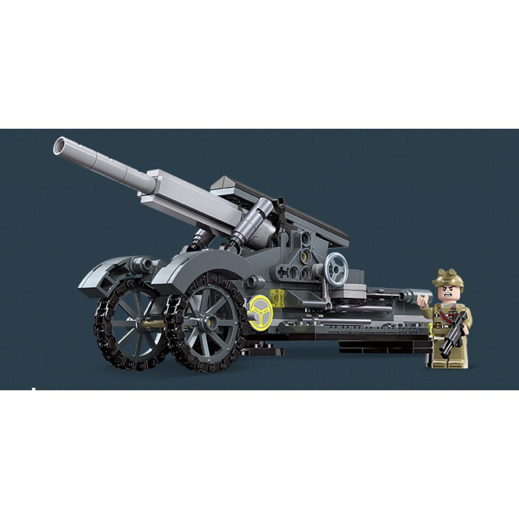 299PCS MOC Military Long Range Heavy Howitzer Figure Model Toy Building Block Brick Gift Kids DIY Set New Compatible Lego