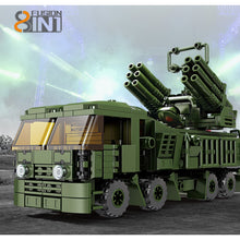 Load image into Gallery viewer, 987PCS MOC Military WW2 8in1 Pantsir S1 Truck Tank Helicopter Fighter Model Toy Building Block Brick Gift Kids DIY Set New Compatible Lego
