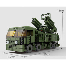 Load image into Gallery viewer, 987PCS MOC Military WW2 8in1 Pantsir S1 Truck Tank Helicopter Fighter Model Toy Building Block Brick Gift Kids DIY Set New Compatible Lego
