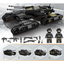 Load image into Gallery viewer, 1134PCS MOC Military 4in1 T90 Leclerc M1A2 Challenger 2 Mammoth Main Battle Tank Figure Model Toy Building Block Brick Gift Kids DIY Set New Compatible Lego
