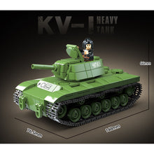Load image into Gallery viewer, 461PCS MOC Military KV-1 Heavy Tank Figure Model Toy Building Block Brick Gift Kids DIY Set New Compatible Lego
