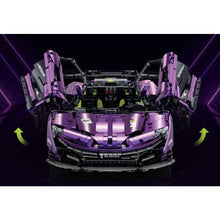 Load image into Gallery viewer, 3568PCS MOC Technic Speed Static Large Purple P1 GTR 3.8Super Racing Sports Car Model Toy Building Block Brick Gift Kids DIY Set New 1:8 Compatible Lego
