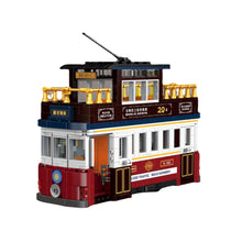 Load image into Gallery viewer, 897PCS MOC Hongkong City Vintage Classic Double Decker Tram Sightseeing Bus Model Toy Building Block Brick Gift Kids DIY Set New Compatible Lego
