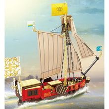 Load image into Gallery viewer, 495PCS MOC Sailboat Ship Royal Dutch Yacht Model Toy Building Block Brick Gift Kids DIY Set New Compatible Lego
