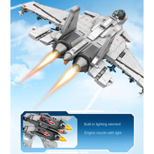 Load image into Gallery viewer, 1298PCS MOC Military J15 Flying Shark Flanker-D Air Fighter Airplane Aircraft Figure Model Toy Building Block Brick Gift Kids DIY Set New Compatible Lego
