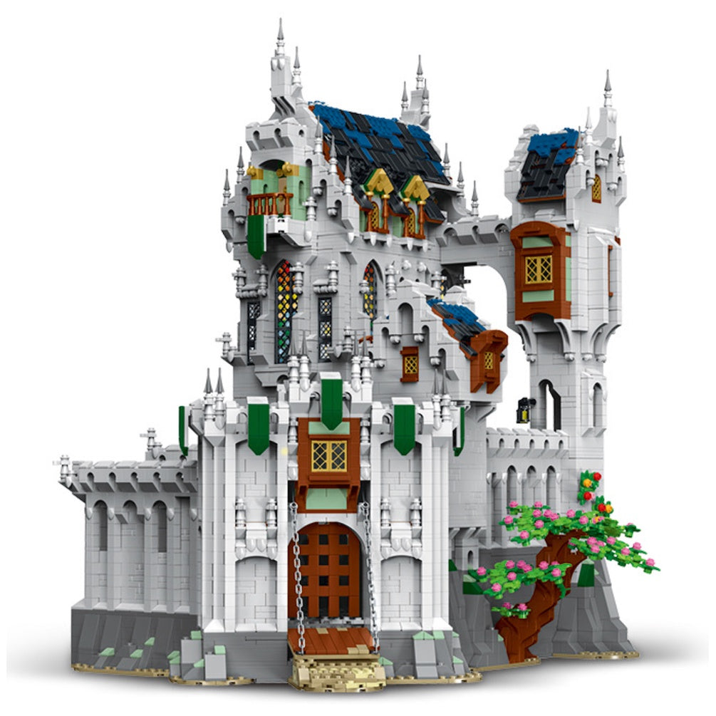 8603PCS MOC City Street Large Medieval Castle Model Toy Buiding Block Brick Gift Kids DIY Set New Compatible Lego