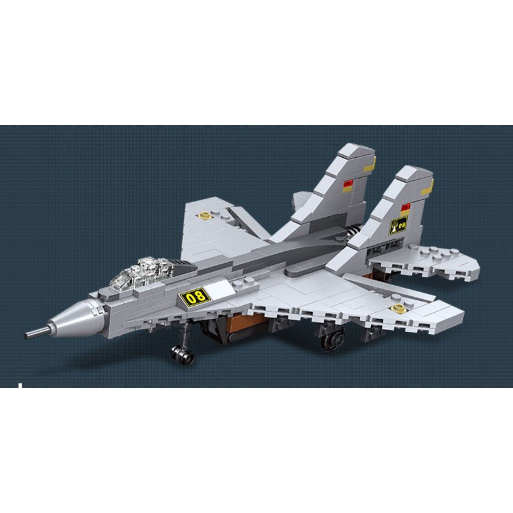 317PCS MOC Military Mig Air Fighter Airplane Figure Model Toy Building Block Brick Gift Kids DIY Set New Compatible Lego