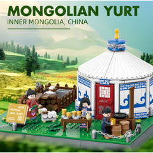 Load image into Gallery viewer, 778PCS MOC Architecture Inner Mongolian Yurt Traditional House Figure Model Toy Building Block Brick Gift Kids DIY Set New Compatible Lego

