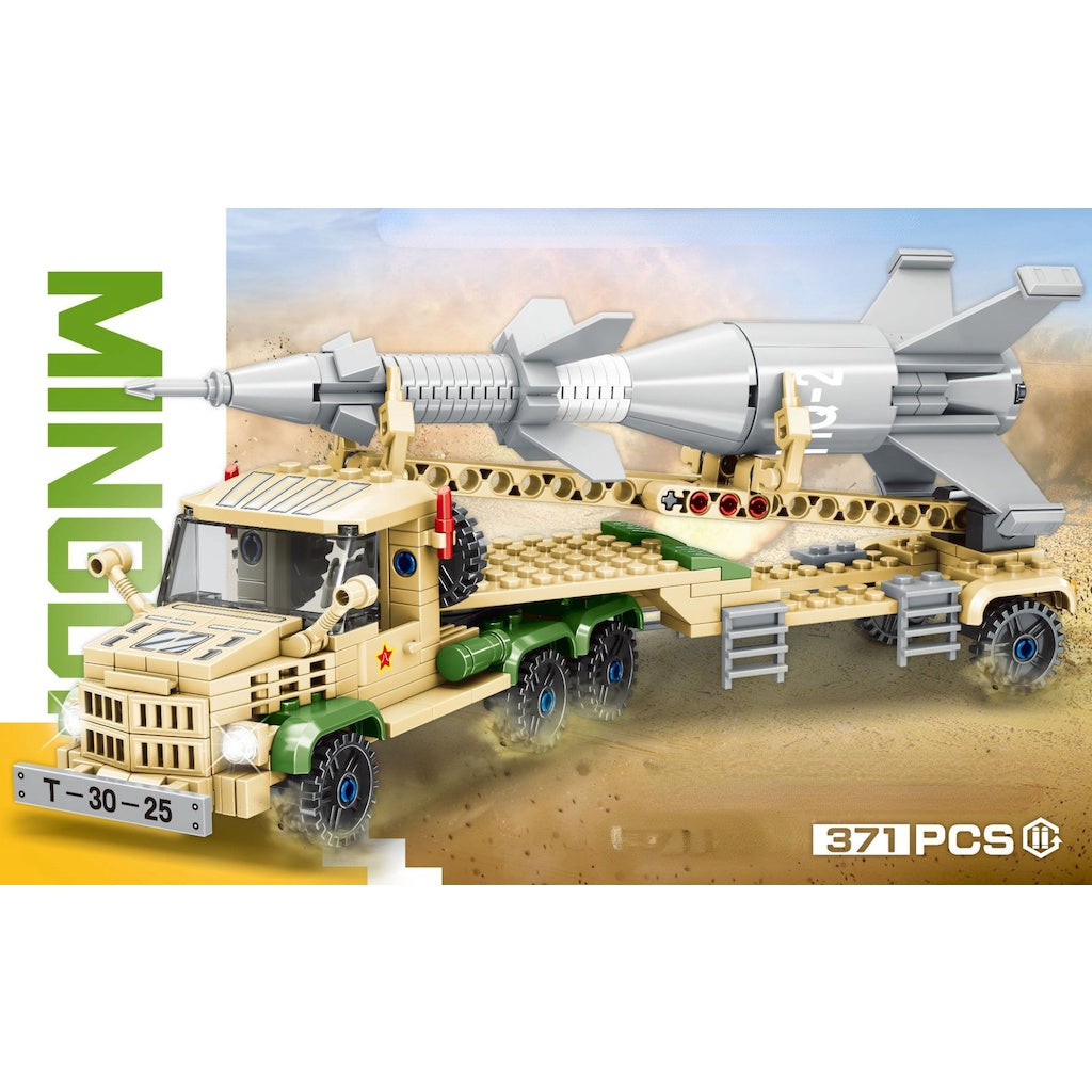 371PCS MOC Military HQ-2 Surface to Air Missile Truck Model Toy Building Block Brick Gift Kids DIY Set New Compatible Lego