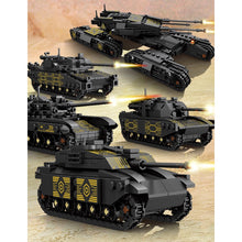 Load image into Gallery viewer, 1134PCS MOC Military 4in1 T90 Leclerc M1A2 Challenger 2 Mammoth Main Battle Tank Figure Model Toy Building Block Brick Gift Kids DIY Set New Compatible Lego
