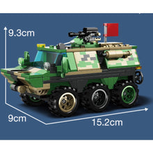 Load image into Gallery viewer, 258PCS MOC Military 2in1 Type 90 Armored Vehicle Jeep Figure Model Toy Building Block Brick Gift Kids DIY Set New Compatible Lego
