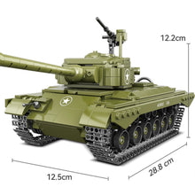 Load image into Gallery viewer, 764PCS MOC Military M26 Pershing Heavy Tank Figure Model Toy Building Block Brick Gift Kids DIY Set New 1:35 Compatible Lego
