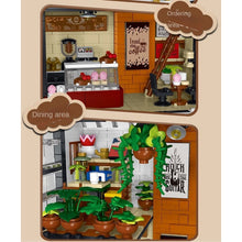 Load image into Gallery viewer, 1454PCS MOC City Street Coffee Shop House Cafe Restaurant Light Model Toy Building Block Brick Gift Kids DIY Set New Compatible Lego
