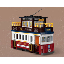 Load image into Gallery viewer, 897PCS MOC Hongkong City Vintage Classic Double Decker Tram Sightseeing Bus Model Toy Building Block Brick Gift Kids DIY Set New Compatible Lego
