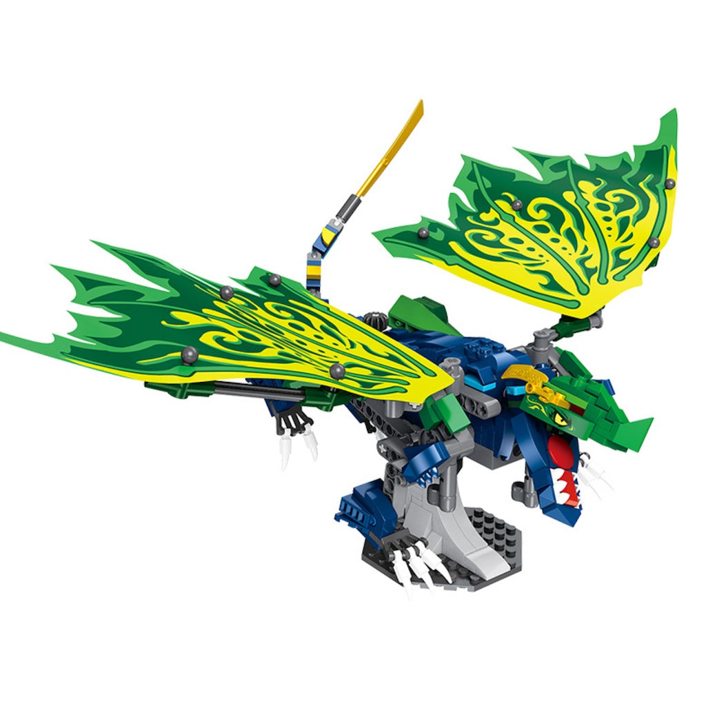 447PCS MOC Lloyd's Legendary Flying Dragon Model Toy Building Block Brick Gift Kids DIY Set New Compatible Lego