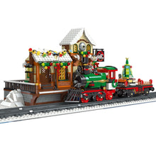 Load image into Gallery viewer, 1362PCS MOC Christmas Train Station Light Model Toy Building Block Brick Gift Kids DIY Set New Compatible Lego
