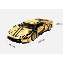 Load image into Gallery viewer, 1309PCS MOC Technic Speed Static Gold LP700-4 Spidron LB834 Super Racing Sports Car Model Toy Building Block Brick Gift Kids DIY Set New Compatible Lego

