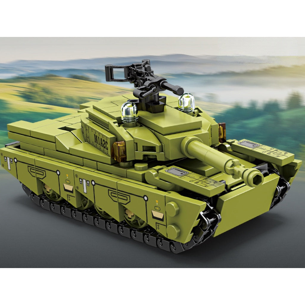 280PCS MOC Military Abrams M1A2C Tank Figure Model Toy Building Block Brick Gift Kids DIY Set New Compatible Lego
