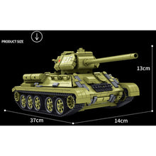 Load image into Gallery viewer, 1726PCS MOC Military T-34 Medium Tank Figure Model Toy Building Block Brick Gift Kids DIY Set New
