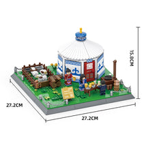 Load image into Gallery viewer, 778PCS MOC Architecture Inner Mongolian Yurt Traditional House Figure Model Toy Building Block Brick Gift Kids DIY Set New Compatible Lego
