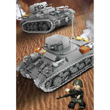 Load image into Gallery viewer, 461PCS MOC Military Panzer Pzkpfw I SdKfz 101 Tank Figure Model Toy Building Block Brick Gift Kids DIY Set New 1:35
