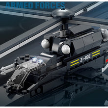 Load image into Gallery viewer, 318PCS MOC Military WZ-19 Helicopter Figure Model Toy Building Block Brick Gift Kids DIY Set New Compatible Lego
