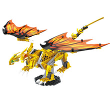 Load image into Gallery viewer, 452PCS MOC Lloyd&#39;s Legendary Golden Ultra Dragon Model Toy Building Block Brick Gift Kids DIY Set New Compatible Lego
