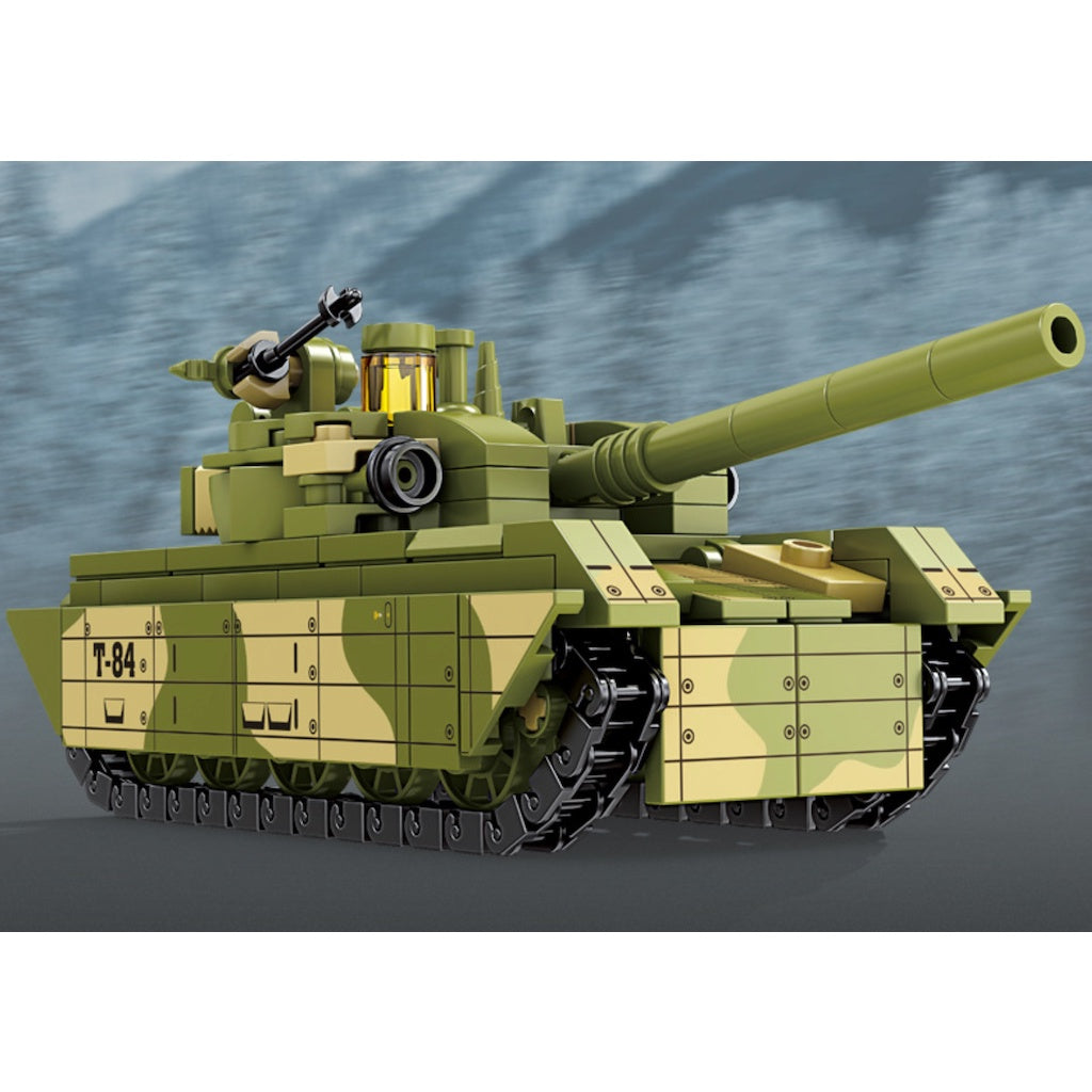 291PCS MOC Military T-84 Main Battle Tank Figure Model Toy Building Block Brick Gift Kids DIY Set New Compatible Lego