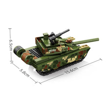 Load image into Gallery viewer, 286PCS MOC Military 99A Main Battle Tank Figure Model Toy Building Block Brick Gift Kids DIY Set New Compatible Lego
