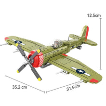 Load image into Gallery viewer, 511PCS MOC Military P-47 Thunderbolt Air Fighter Airplane Figure Model Toy Building Block Brick Gift Kids DIY Set New Compatible Lego
