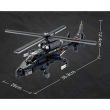 Load image into Gallery viewer, 318PCS MOC Military WZ-19 Helicopter Figure Model Toy Building Block Brick Gift Kids DIY Set New Compatible Lego
