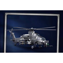 Load image into Gallery viewer, 914PCS MOC Military WZ-10S Helicopter Figure Stand Model Toy Building Block Brick Gift Kids DIY Set New Compatible Lego
